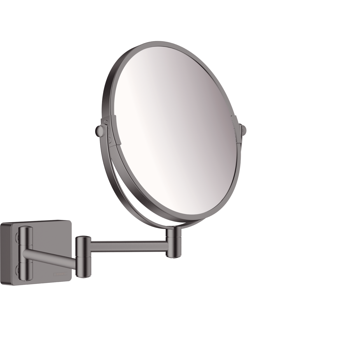 Hansgrohe Addstoris Shaving Mirror - Brushed Black Chrome - 41791340