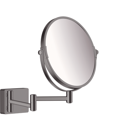 Hansgrohe Addstoris Shaving Mirror - Brushed Black Chrome - 41791340