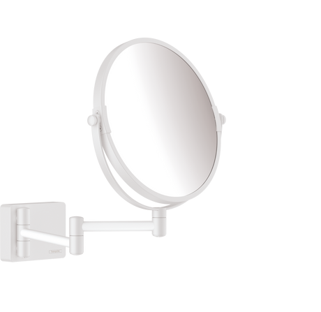 Hansgrohe Addstoris Shaving Mirror - Matt White - 41791700