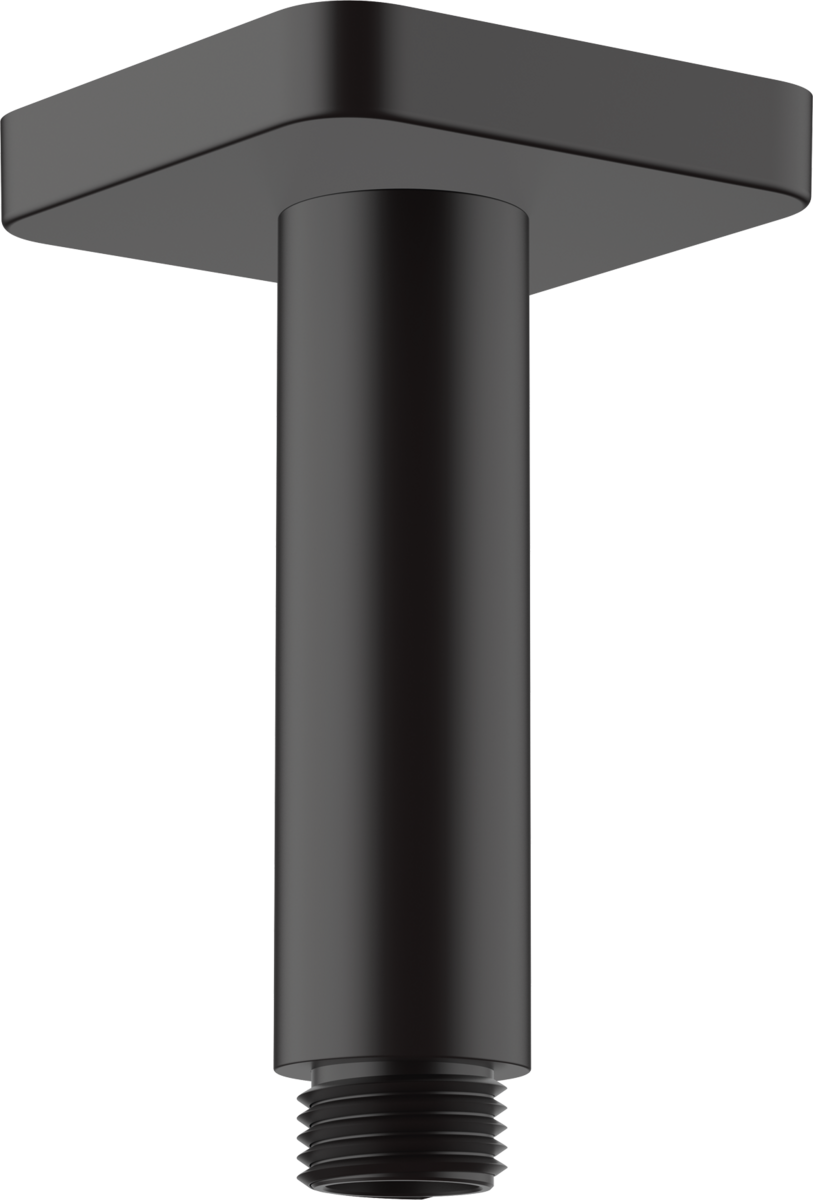 Hansgrohe Vernis Shape Ceiling Connector 100 mm - Matt Black - 26406670