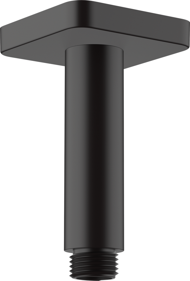 Hansgrohe Vernis Shape Ceiling Connector 100 mm - Matt Black - 26406670