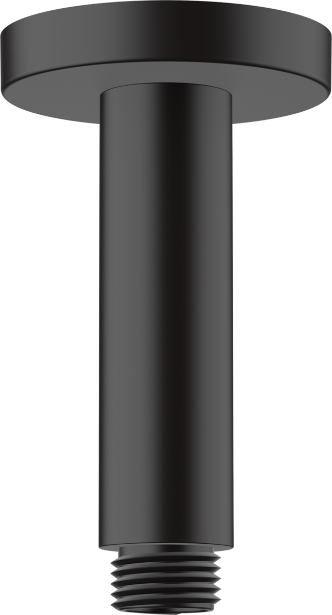 Hansgrohe Vernis Blend Ceiling Connector 100mm - Matt Black - 27804670