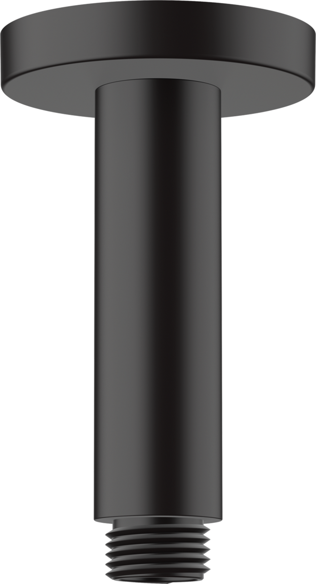 Hansgrohe Vernis Blend Ceiling Connector 100mm - Matt Black - 27804670