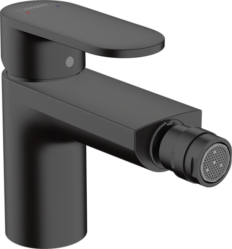 Hansgrohe Vernis Blend Single Lever Bidet Mixer With Pop-up Waste Set - Matt Black - 71210670