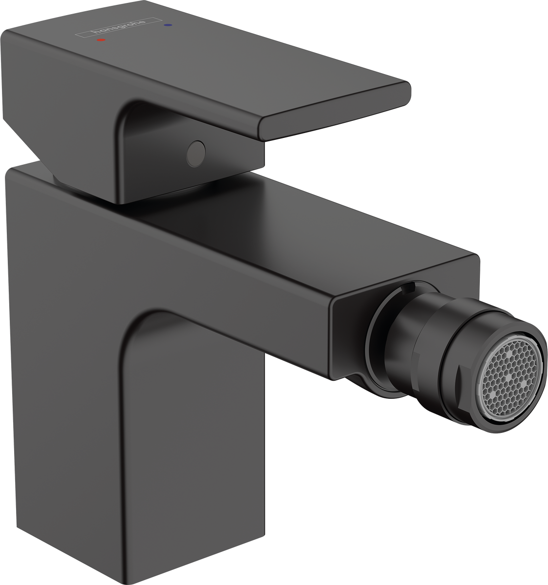 Hansgrohe Vernis Shape Single Lever Bidet Mixer With Pop-up Waste Set - Matt Black - 71211670