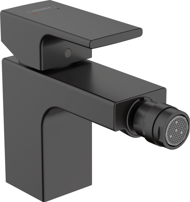 Hansgrohe Vernis Shape Single Lever Bidet Mixer With Pop-up Waste Set - Matt Black - 71211670