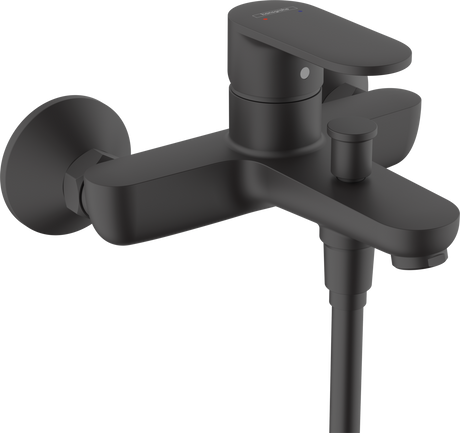 Hansgrohe Vernis Blend Single Lever Bath Mixer For Exposed Installation - Matt Black - 71440670