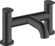 Hansgrohe Vernis Blend 2-hole Rim Mounted Bath Mixer - Matt Black - 71442670
