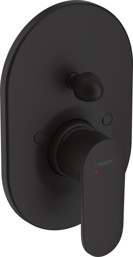 Hansgrohe Vernis Blend Single Lever Bath Mixer For Concealed Installation - Matt Black - 71449670