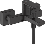 Hansgrohe Vernis Shape Single Lever Bath Mixer For Exposed Installation - Matt Black - 71450670