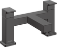 Hansgrohe Vernis Shape 2-hole Rim Mounted Bath Mixer - Matt Black - 71452670