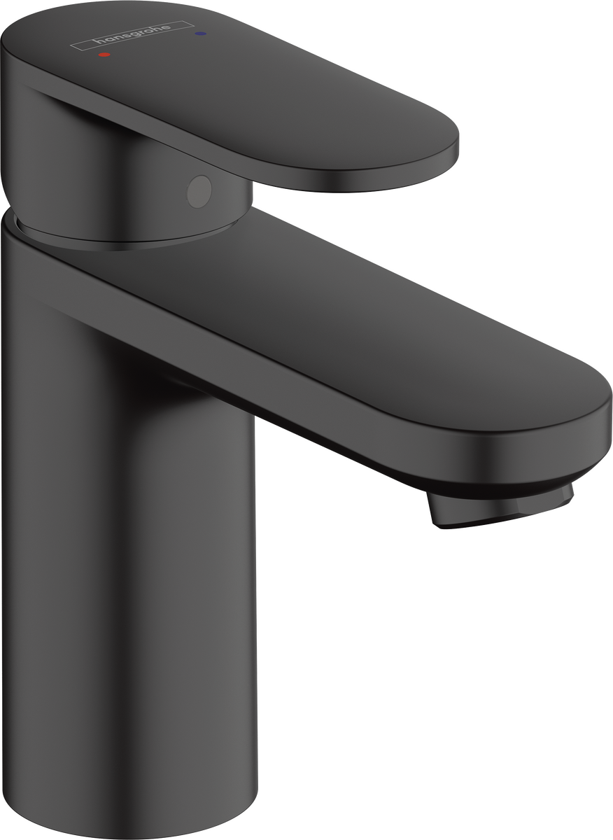 Hansgrohe Vernis Blend Single Lever Basin Mixer 100 Without Waste Set - Matt Black - 71580670