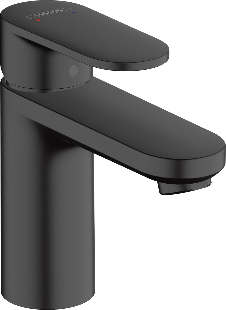 Hansgrohe Vernis Blend Single Lever Basin Mixer 100 With Pop-up Waste Set - Matt Black - 71551670