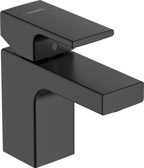 Hansgrohe Vernis Shape Single Lever Basin Mixer 70 With Pop-up Waste Set - Matt Black - 71560670