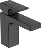 Hansgrohe Vernis Shape Single Lever Basin Mixer 100 Without Waste Set - Matt Black - 71569670