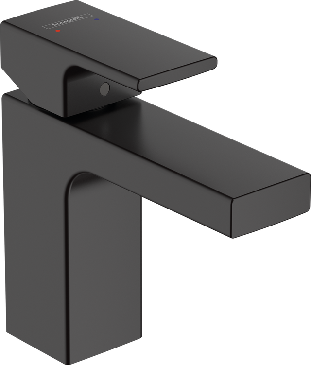 Hansgrohe Vernis Shape Single Lever Basin Mixer 100 Without Waste Set - Matt Black - 71569670