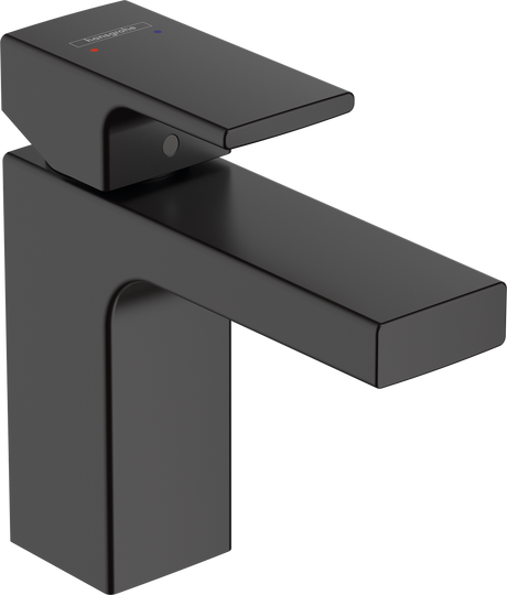 Hansgrohe Vernis Shape Single Lever Basin Mixer 100 With Pop-up Waste Set - Matt Black - 71561670