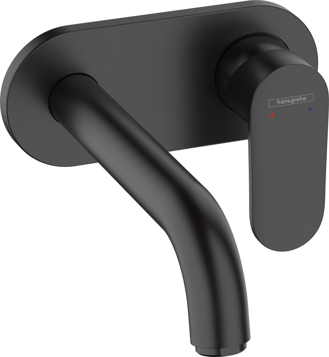 Hansgrohe Vernis Blend Single Lever Basin Mixer For Concealed Installation Wall-mounted With Spout 207 mm - Matt Black - 71576670