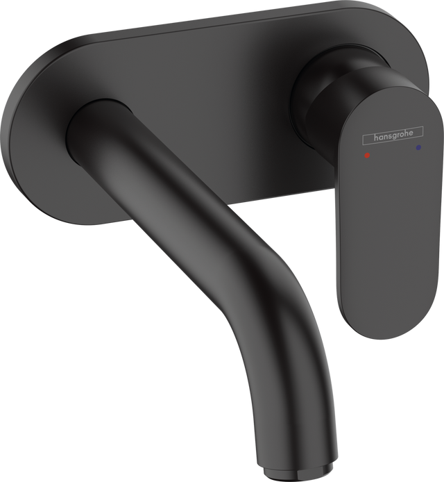 Hansgrohe Vernis Blend Single Lever Basin Mixer For Concealed Installation Wall-mounted With Spout 207 mm - Matt Black - 71576670