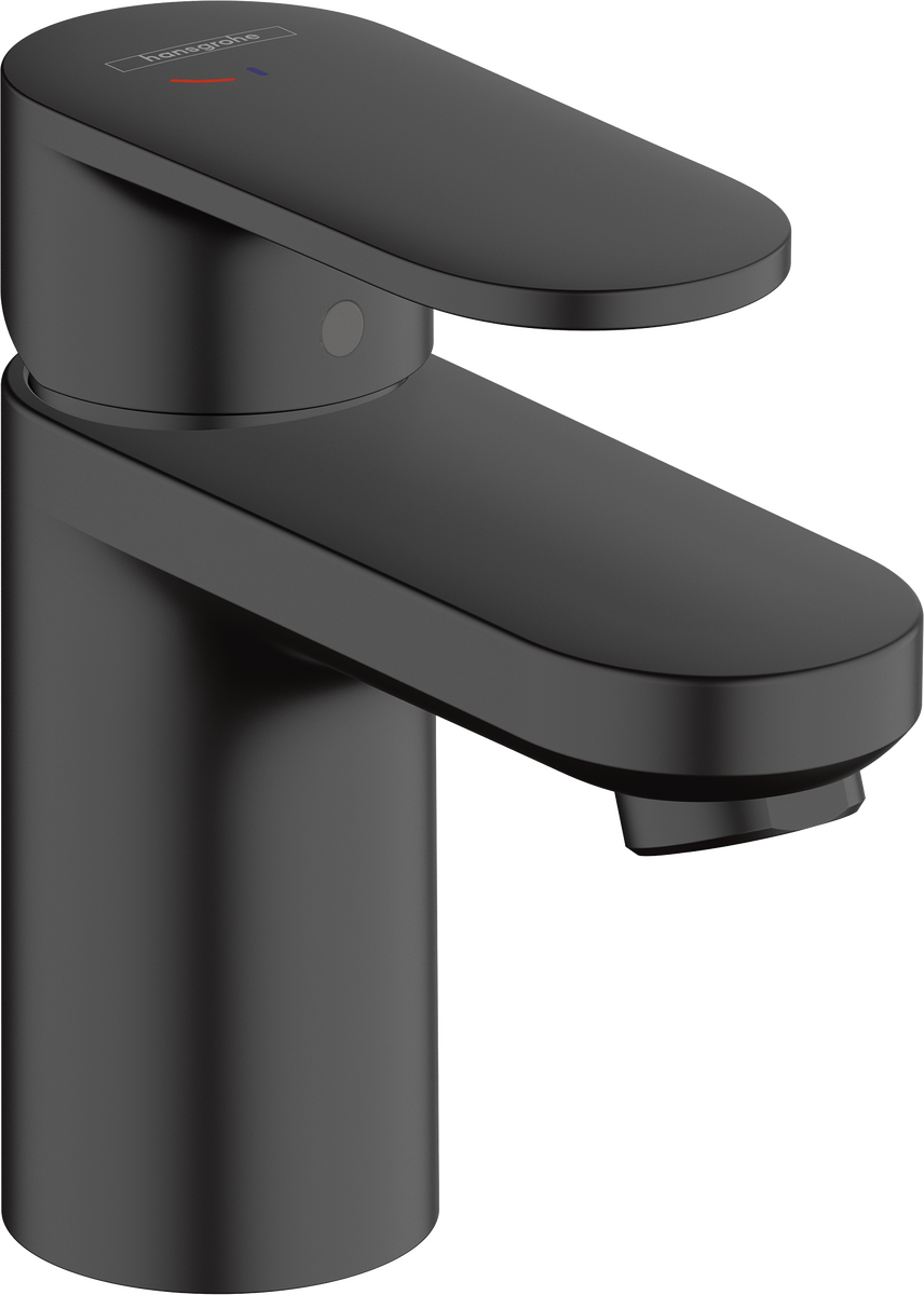 Hansgrohe Vernis Blend Single Lever Basin Mixer 70 Coolstart With Pop-up Waste Set - Matt Black - 71584670