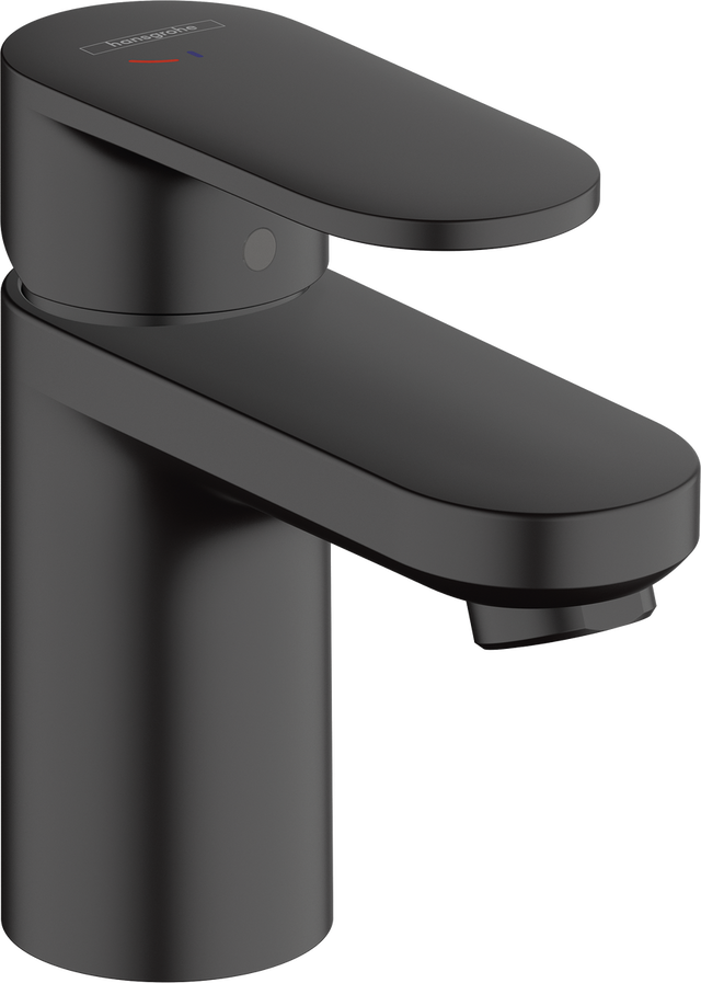 Hansgrohe Vernis Blend Single Lever Basin Mixer 70 Coolstart With Pop-up Waste Set - Matt Black - 71584670