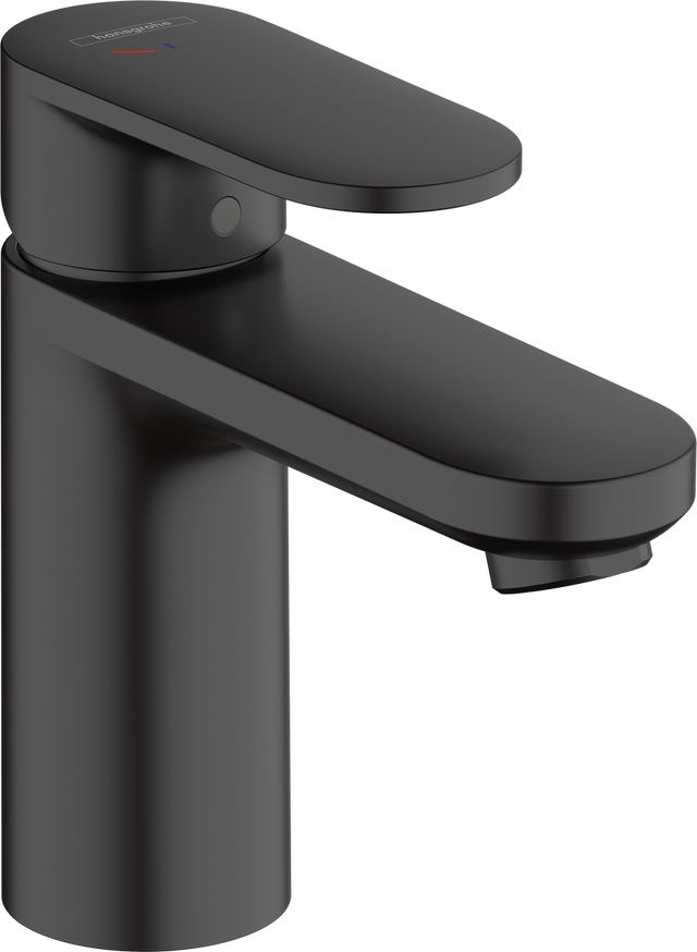 Hansgrohe Vernis Blend Single Lever Basin Mixer 100 Coolstart with Pop-up Waste Set - Matt Black - 71585670