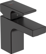 Hansgrohe Vernis Shape Single Lever Basin Mixer 70 Coolstart with Pop-up Waste Set - Matt Black - 71593670