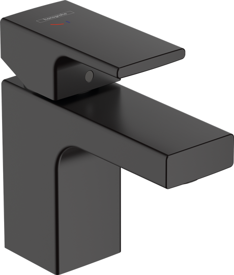 Hansgrohe Vernis Shape Single Lever Basin Mixer 70 Coolstart with Pop-up Waste Set - Matt Black - 71593670