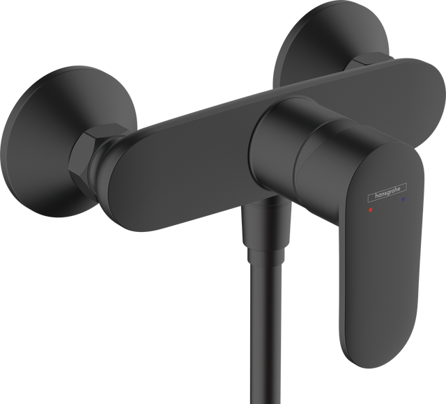 Hansgrohe Vernis Blend Single Lever Shower Mixer For Exposed Installation - Matt Black - 71640670