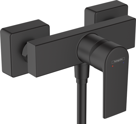 Hansgrohe Vernis Shape Single Lever Shower Mixer For Exposed Installation - Matt Black - 71650670