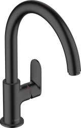 Hansgrohe Vernis Blend M35 Single Lever Kitchen Mixer 210 With Swivel Spout - Matt Black-  71870670