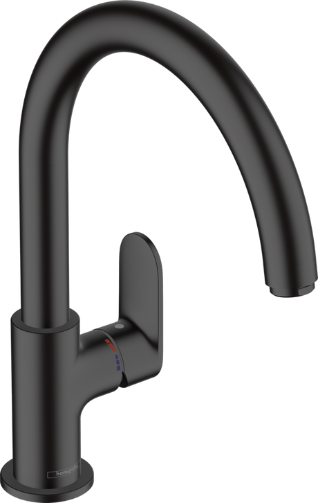Hansgrohe Vernis Blend M35 Single Lever Kitchen Mixer 210 With Swivel Spout - Matt Black-  71870670