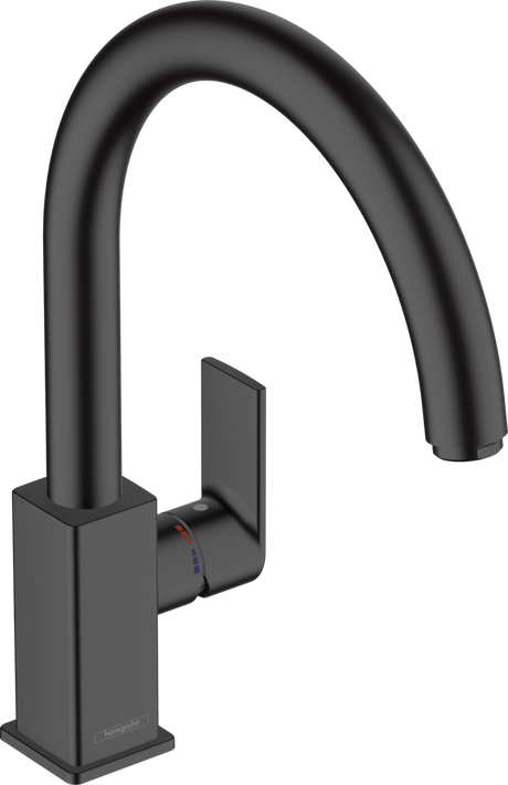 Hansgrohe Vernis Shape M35 Single Lever Kitchen Mixer 210 With Swivel Spout - Matt Black - 71871670
