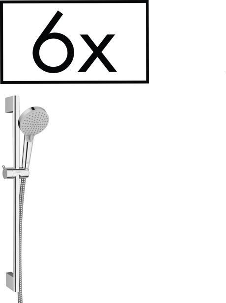 Hansgrohe Vernis Blend Shower Set 100 Vario with Shower Bar 650mm Project Pack (6 Pieces) - Chrome - 26371000