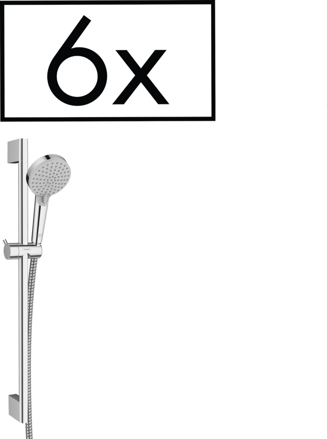 Hansgrohe Vernis Blend Shower Set 100 Vario with Shower Bar 650mm Project Pack (6 Pieces) - Chrome - 26371000