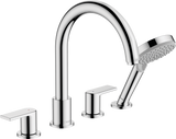 Hansgrohe Vernis Shape 4-hole Rim Mounted Bath Mixer - Chrome - 71459000