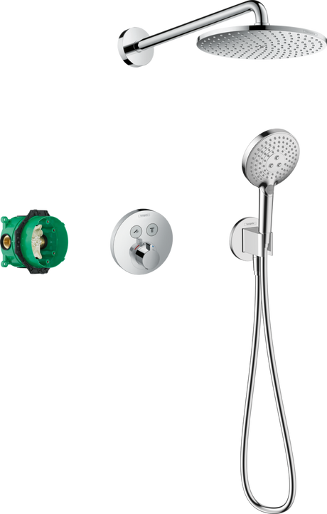 Hansgrohe Raindance S Shower System 240 1 Jet Powderrain With ShowerSelect S - Chrome - 27951000