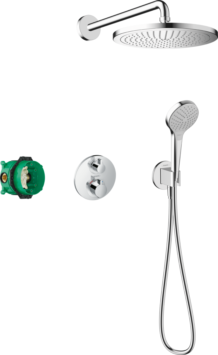 Hansgrohe Croma Shower System 280 1jet with EcoStat S - Chrome - 27954000