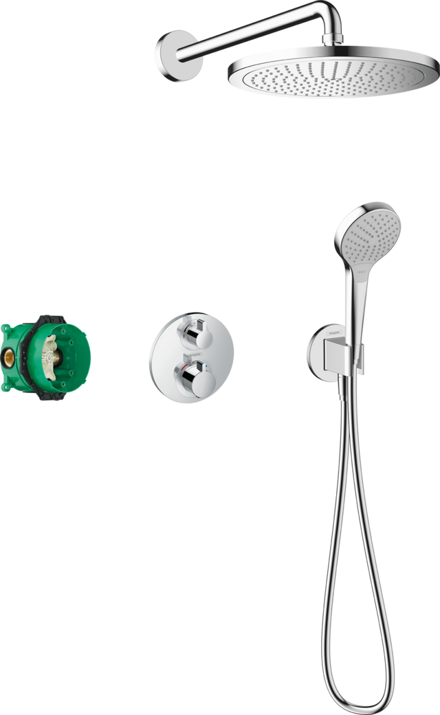 Hansgrohe Croma Shower System 280 1jet with EcoStat S - Chrome - 27954000