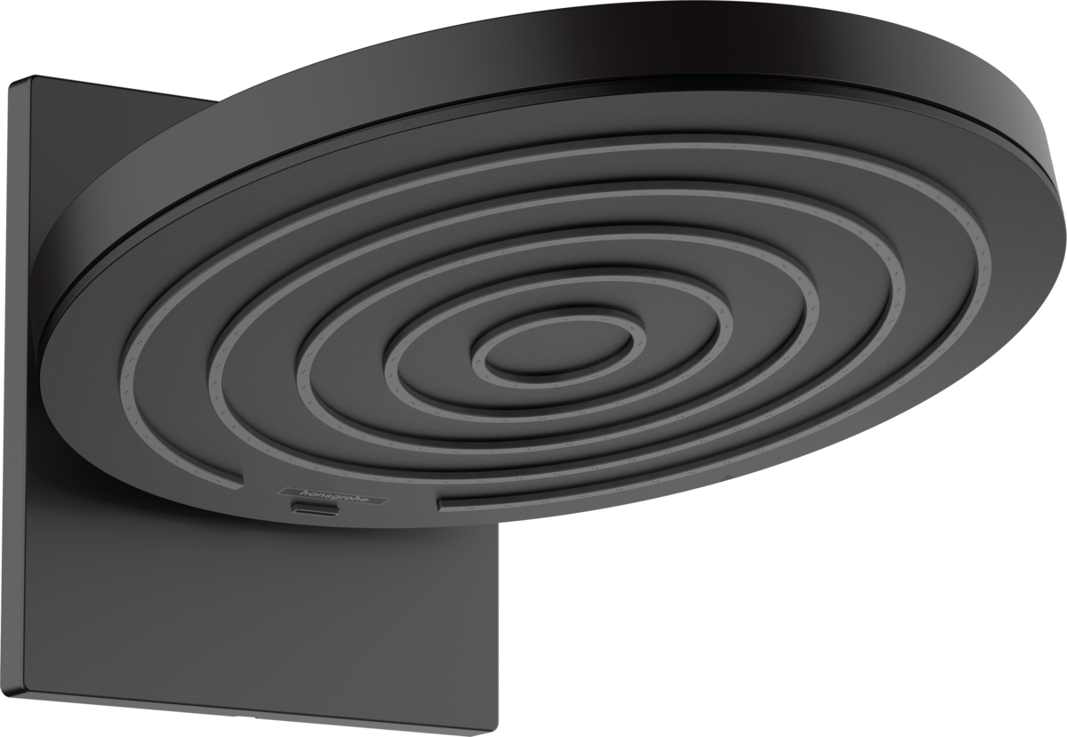 Hansgrohe Pulsify S Overhead Shower 260 2jet With Wall Connector - Matt Black - 24150670