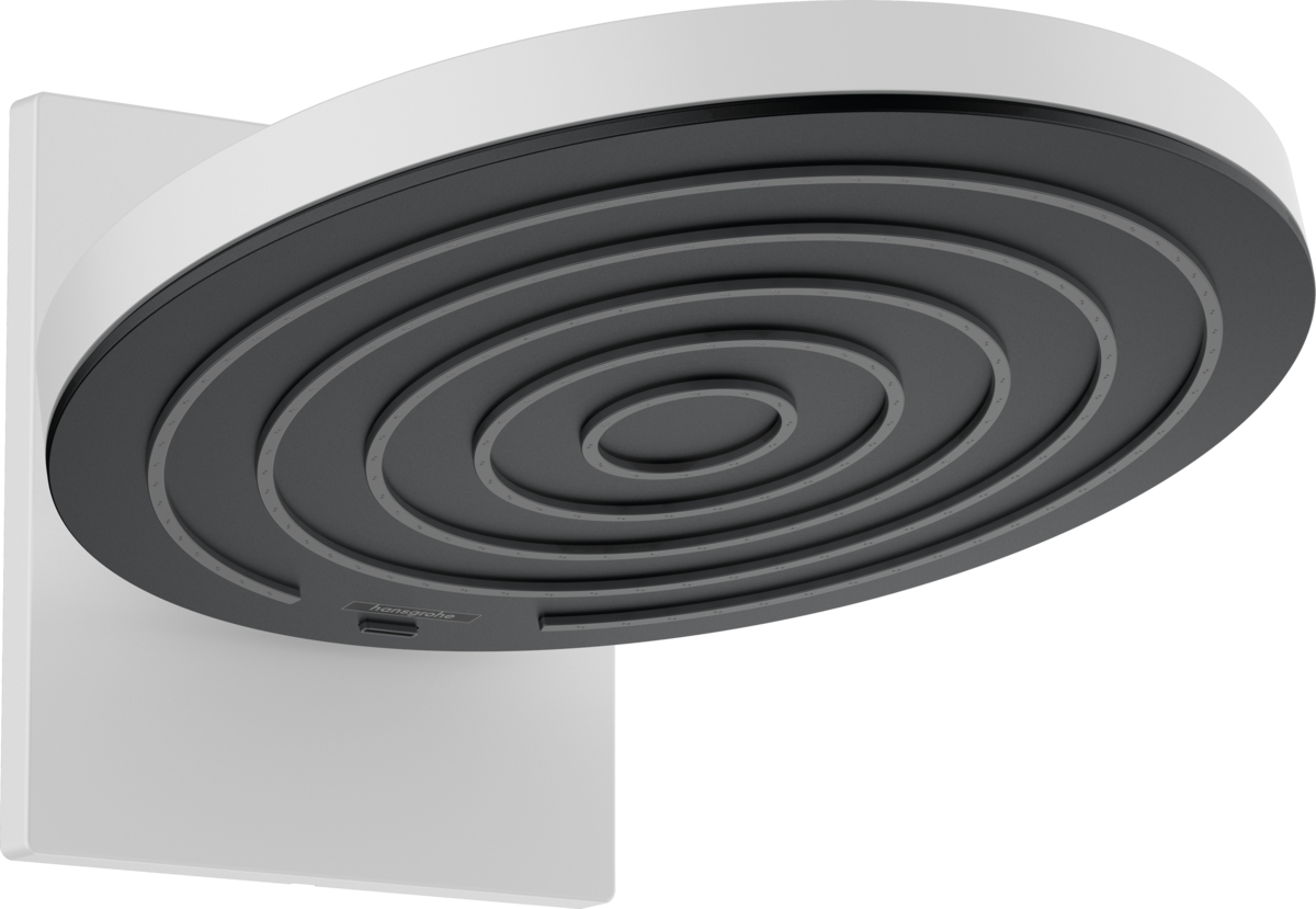 Hansgrohe Pulsify S Overhead Shower 260 2jet Ecosmart With Wall Connector - Matt White - 24151700