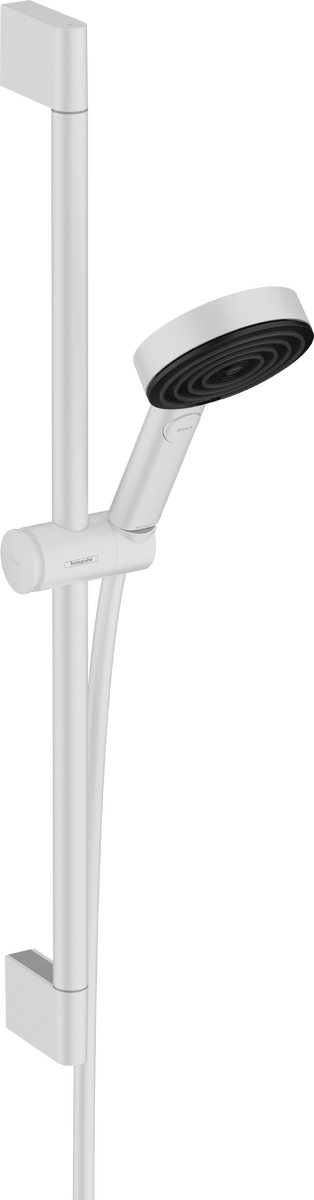 Hansgrohe Pulsify Select S Shower Set 105 3jet Relaxation Ecosmart With Shower Bar 65 Cm - Matt White - 24161700