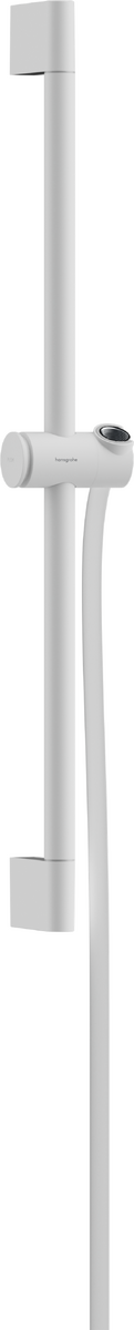 Hansgrohe Unica Shower Bar Pulsify S 65 Cm with Push Slider And Isiflex Shower Hose 160 Cm - Matt White - 24400700
