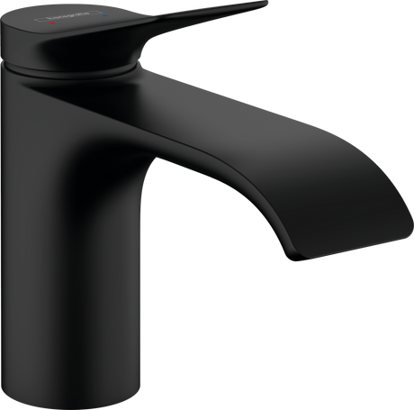 Hansgrohe Vivenis Single Lever Basin Mixer 80 Without Waste Set - Matt Black - 75012670