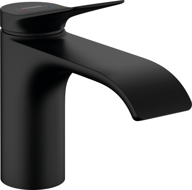 Hansgrohe Vivenis Single Lever Basin Mixer 80 Without Waste Set - Matt Black - 75012670