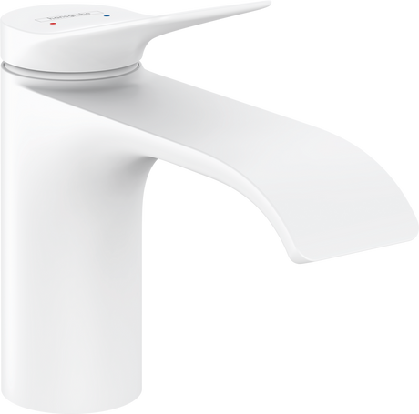 Hansgrohe Vivenis Single Lever Basin Mixer 80 Without Waste Set - Matt White - 75012700