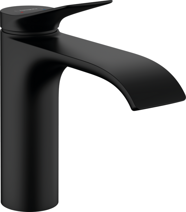 Hansgrohe Vivenis Single Lever Basin Mixer 110 Without Waste Set - Matt Black - 75022670