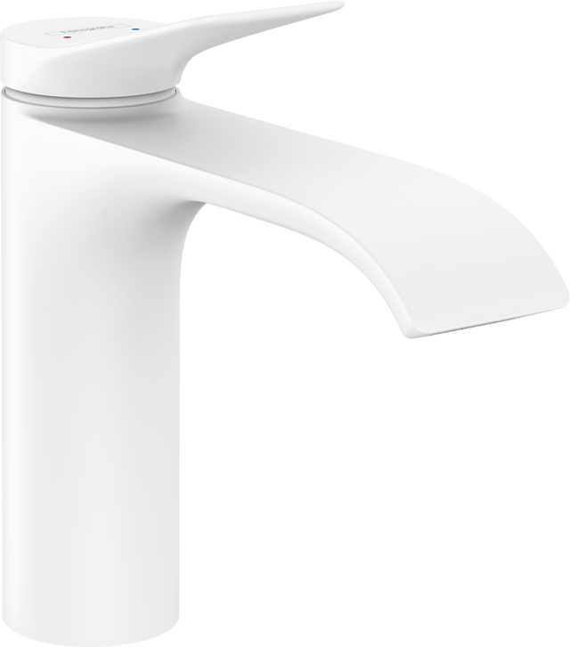 Hansgrohe Vivenis Single Lever Basin Mixer 110 With Pop-up Waste Set - Matt White - 75020700