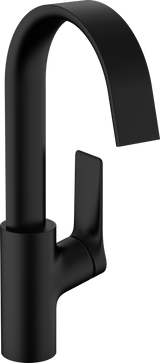 Hansgrohe Vivenis Single Lever Basin Mixer 210 With Swivel Spout Without Waste Set - Matt Black - 75032000