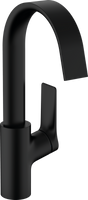 Hansgrohe Vivenis Single Lever Basin Mixer 210 With Swivel Spout Without Waste Set - Matt Black - 75032000